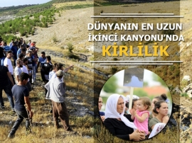 Ulubey Kanyonu'ndaki Kirlilik