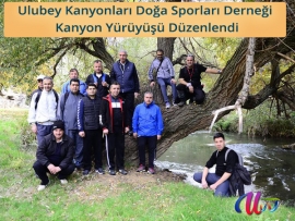 Ulubey Kanyonları Doğa Sporları Derneğince "Kanyon Y&uuml;r&uuml;y&uuml;ş&uuml;" D&uuml;zenlendi.