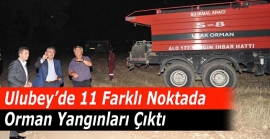 Uşak'ın Ulubey İl&ccedil;esinde Orman Yangınları